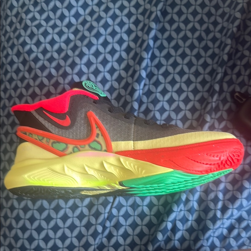 Nike Red and Green Sneakers with Vibrant Design